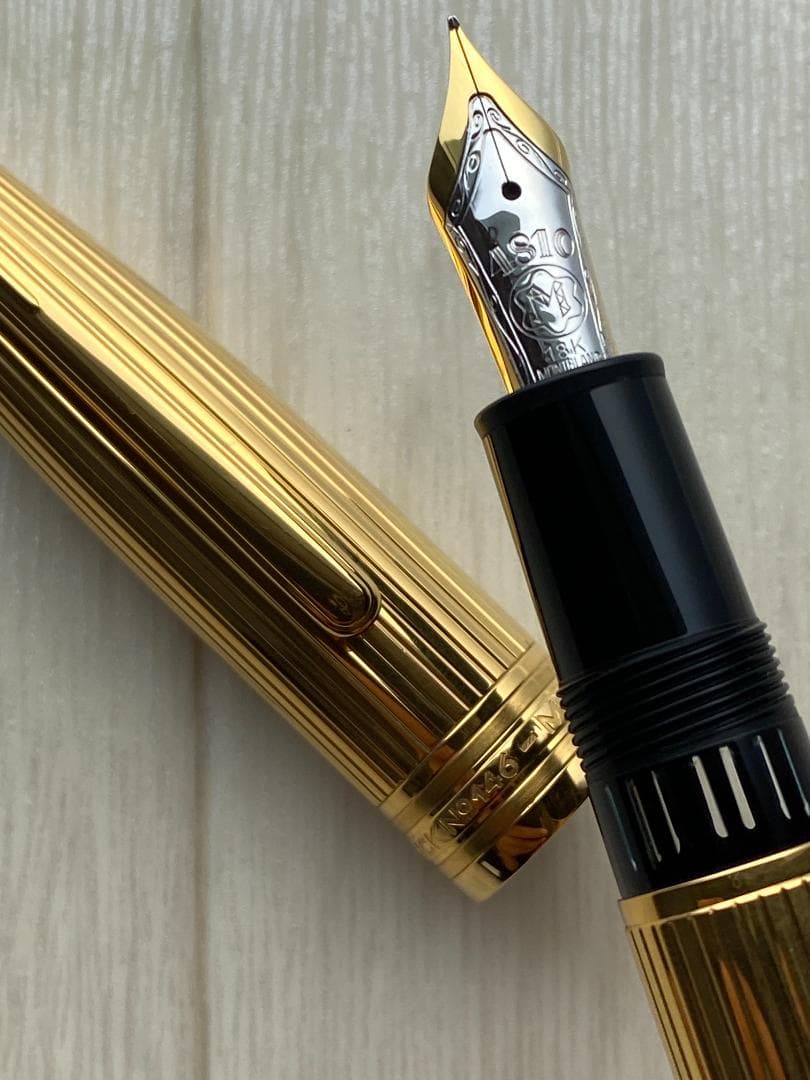 モンブラン ソリテール ル・グラン 146 ゴールド色 シルバー 925 万年筆