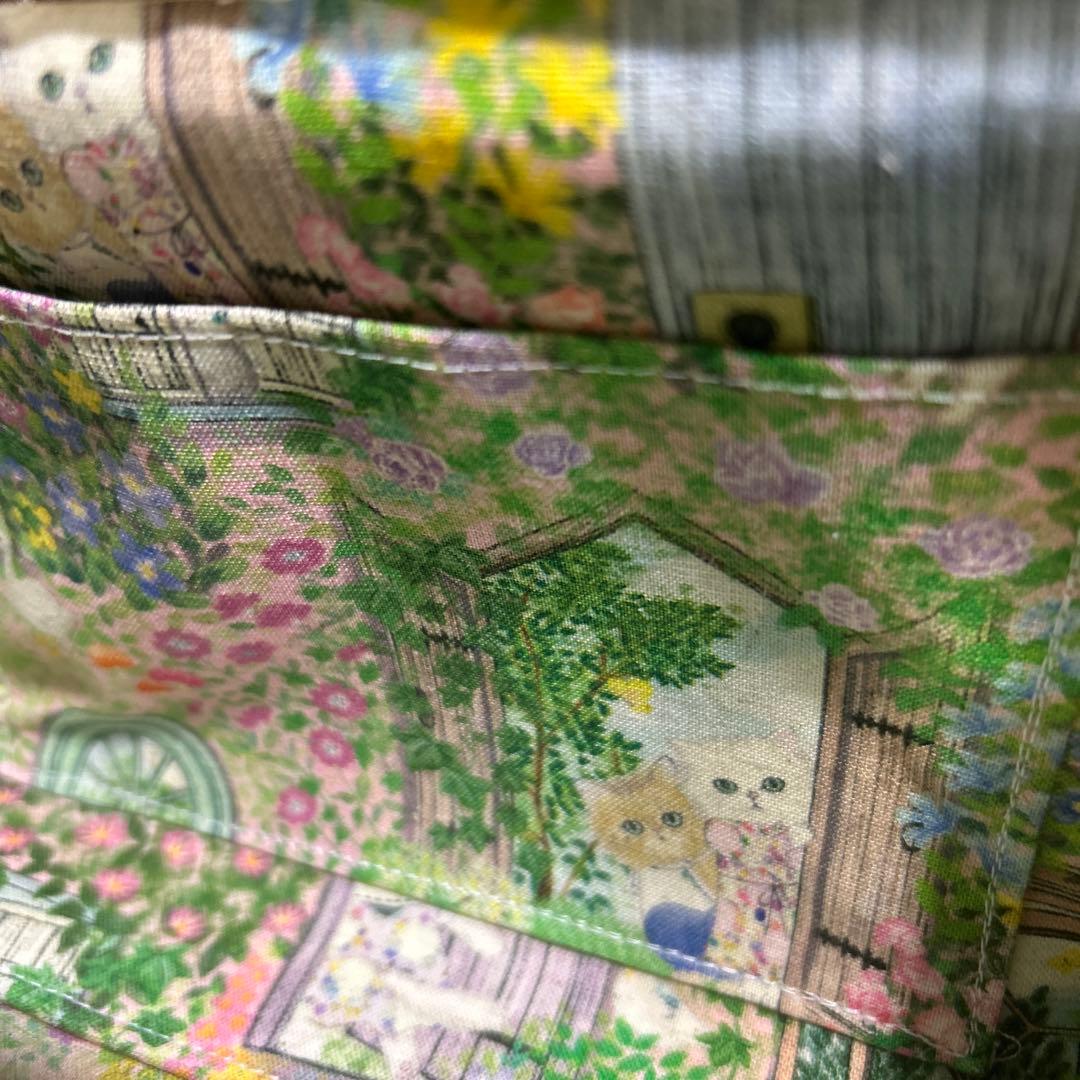 1840.ハンドメイド　18cm底板付きがま口バッグ　フランシュリッペ