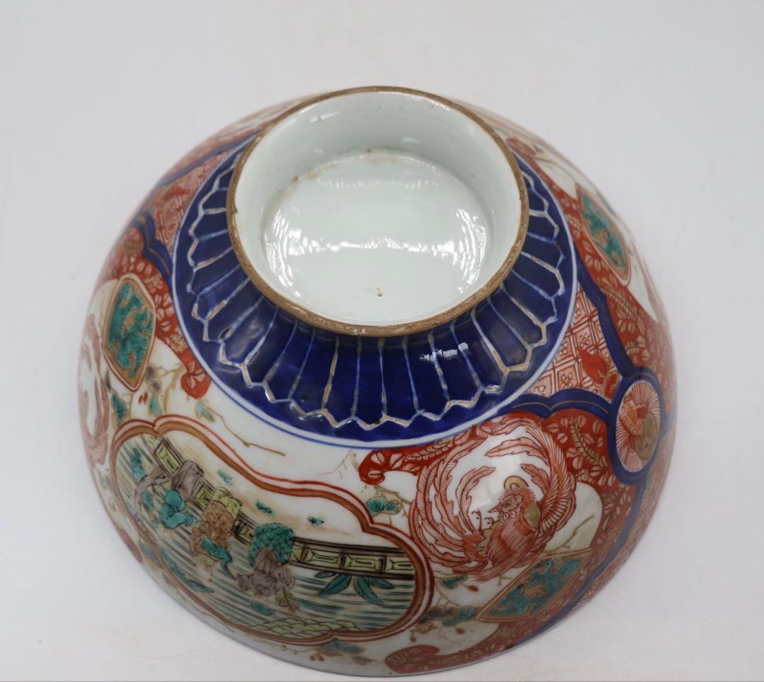 江戸　伊万里色絵　大鉢　アンティーク　送料込み250305