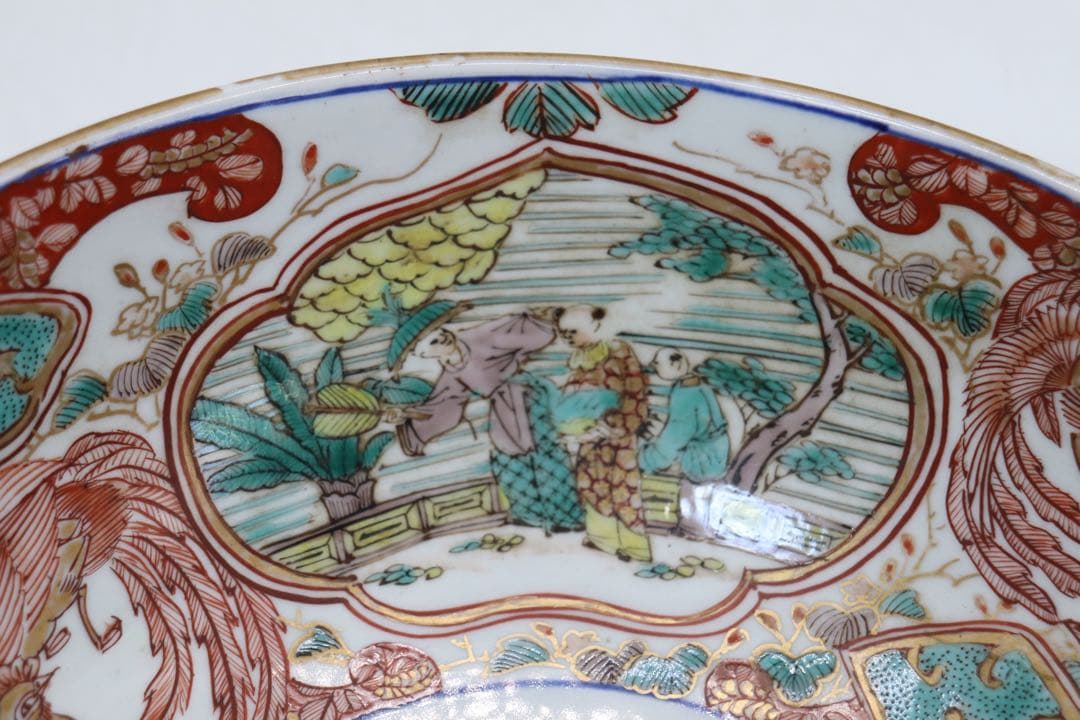 江戸　伊万里色絵　大鉢　アンティーク　送料込み250305