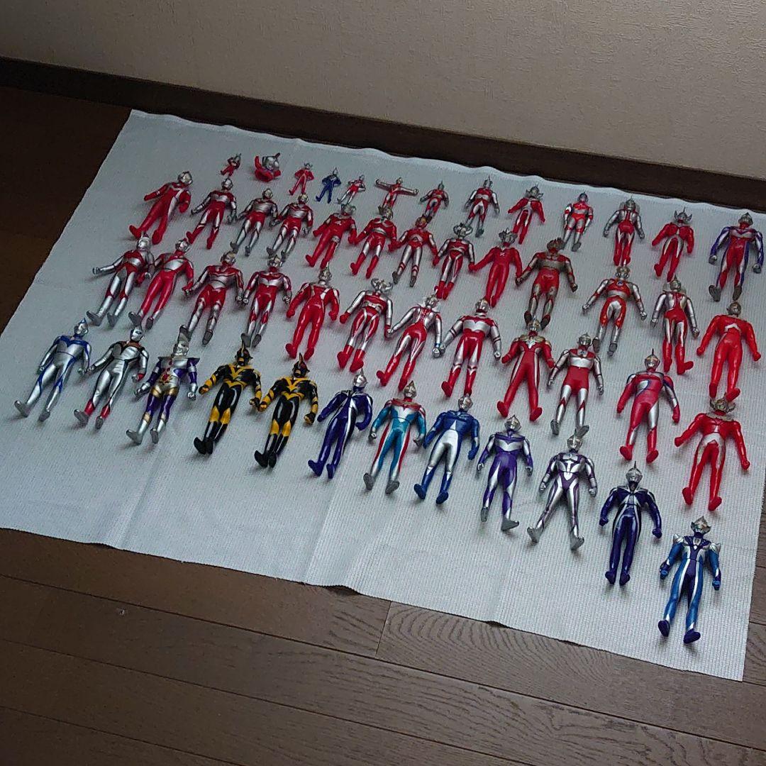 ウルトラマン(隊員、怪獣含)&仮面ライダー他戦隊ものソフビ フィギュア
