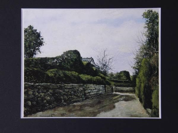 向井潤吉、【知覧の裏小路】、豪華・希少画集画、新品高級額・額装付