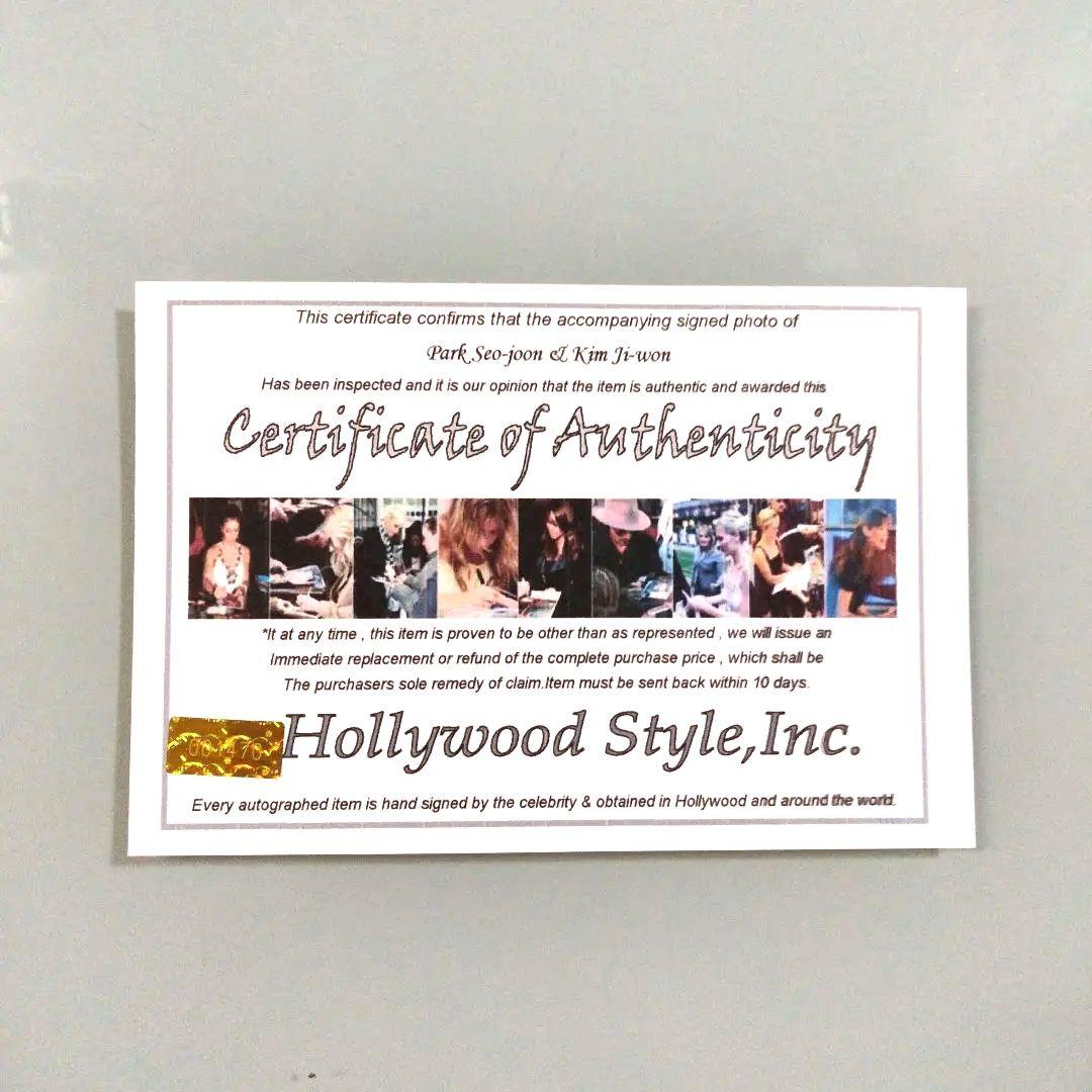 セール中…パク・ソジュンとキム・ジウォン直筆サイン入り2Lサイズ写真…