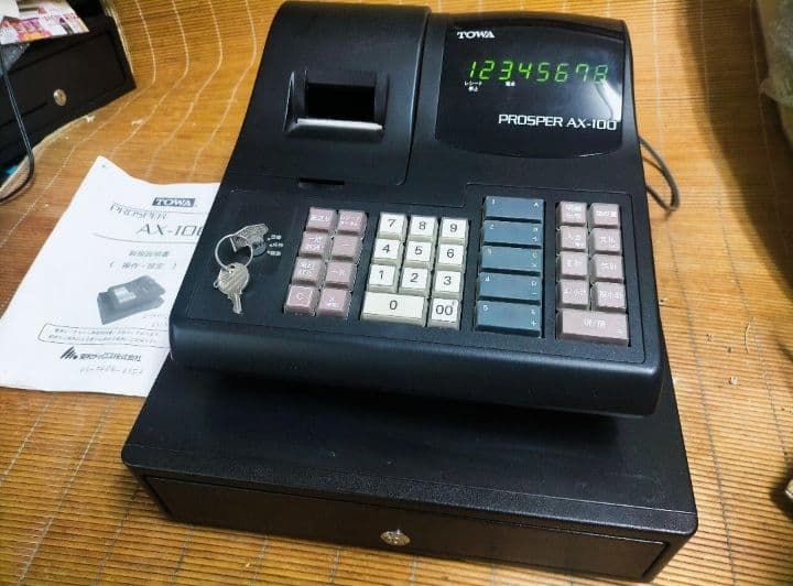 TOWAレジスター　AX-100　中古品　人気機種感熱紙　送料無料　992211