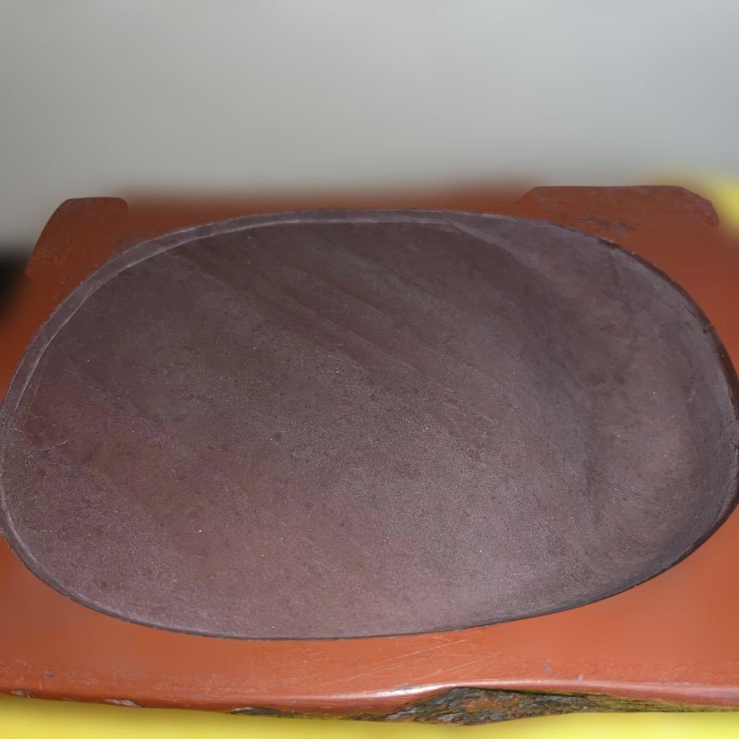 ⭕️紫雲石硯　佐藤鉄三郎　1Ｋg超え　自然硯　年代物