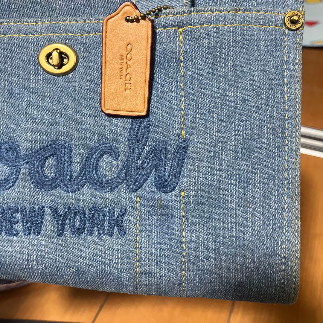 Coach デニムショルダーバッグ