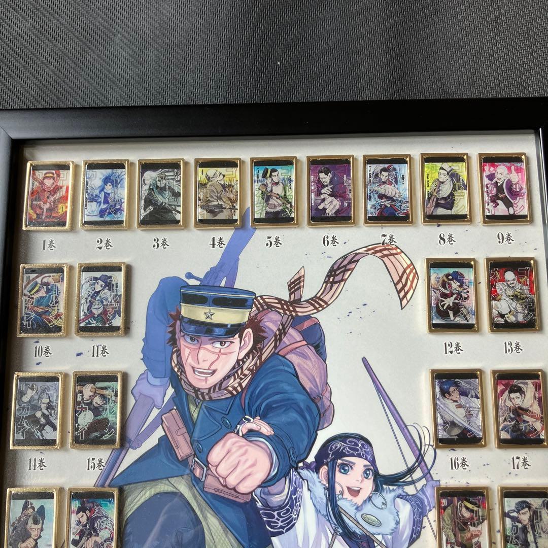 最安値 ゴールデンカムイ展 全巻 ピンズ セット ゴールデンカムイ 額装付き