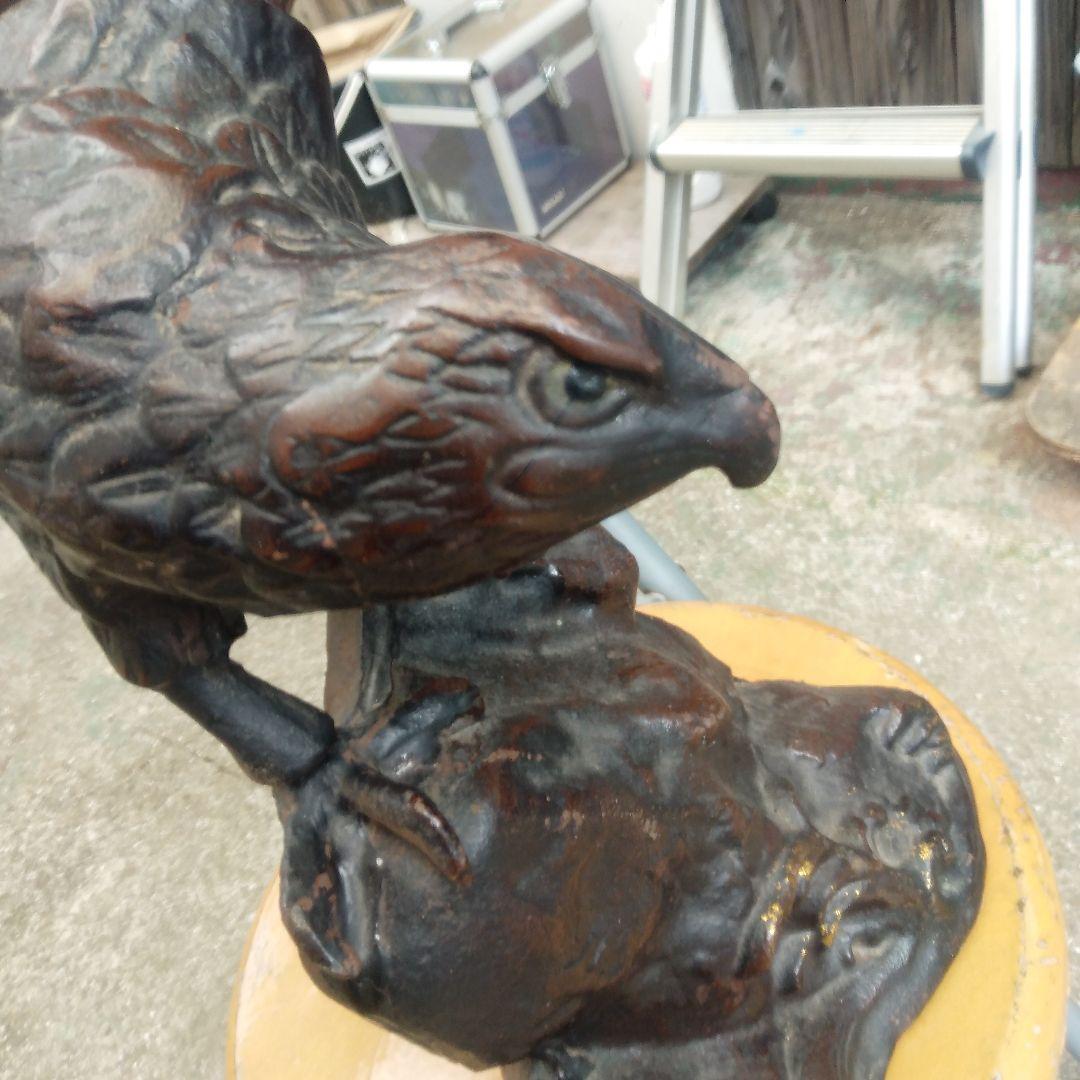 ブロンズ 鷲の彫刻 約30cm アートオブジェ