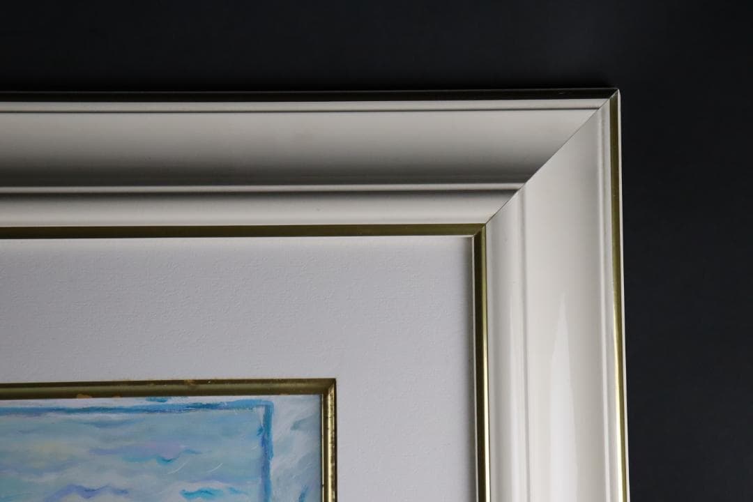 真作保証 レスリー・セイヤー「ガーデン」キャンバス油彩 20号 ジクレー 手彩色