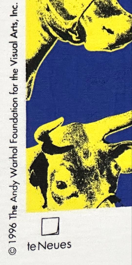 90s Andy Warhol アンディウォーホル COW 牛 アート Tシャツ