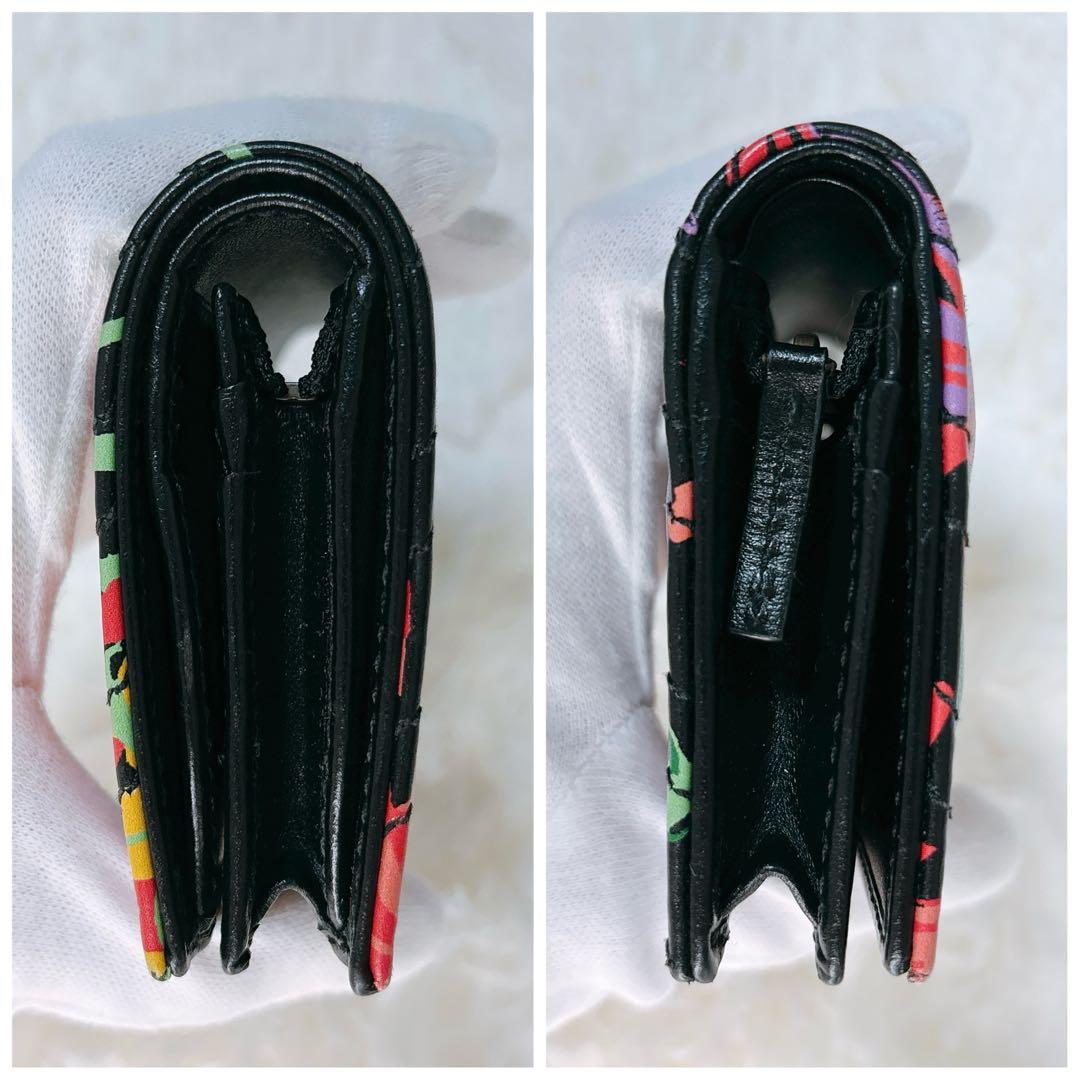 美品✨グッチ ケンスコット GGマーモント 二つ折り財布 キルティング 花柄