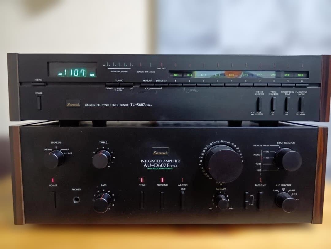 SANSUI AU-D607F Extra　アンプとチューナー（おまけ）