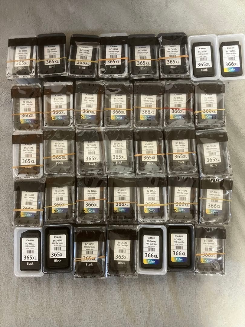 使用済Canon純正インクカートリッジ36個