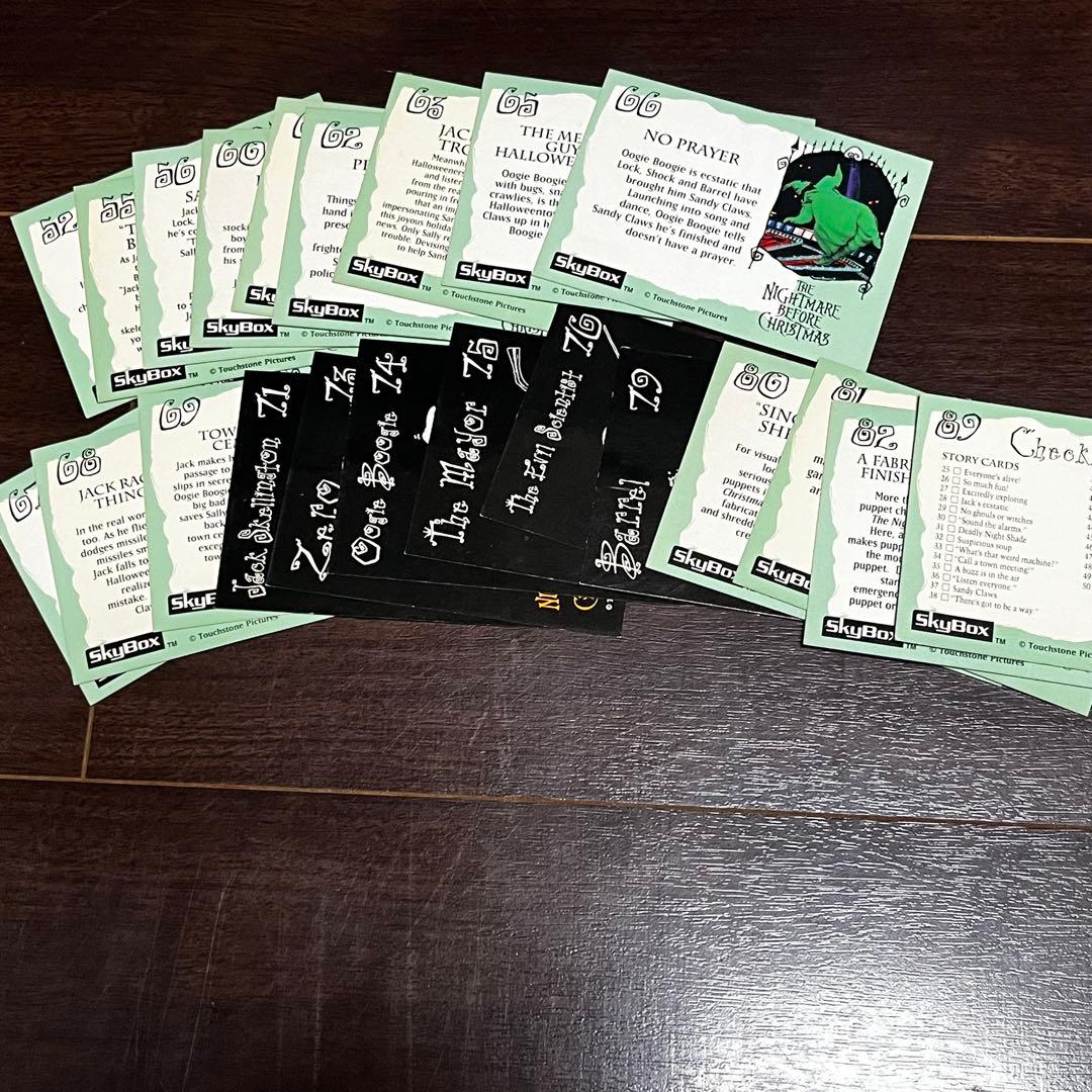 超希少　レア　1993年製　ディズニー　ナイトメア　コレクションカード　セット