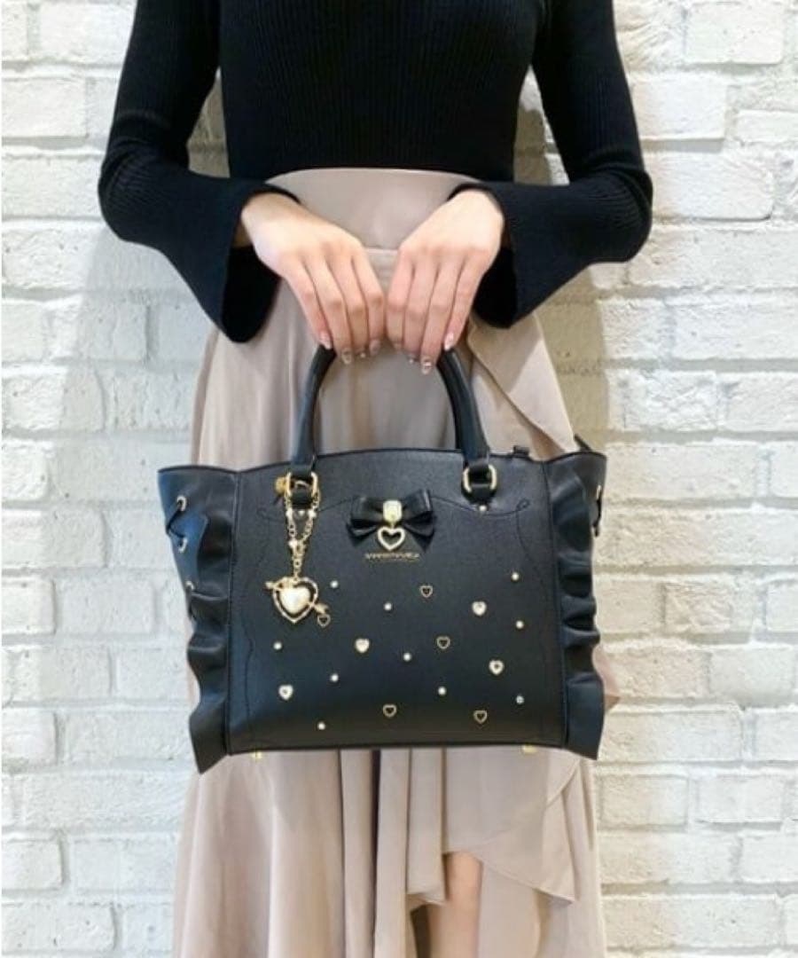 ♡ SAMANTHAVEGAサイドレースアップリボンビジューフラッター ♡