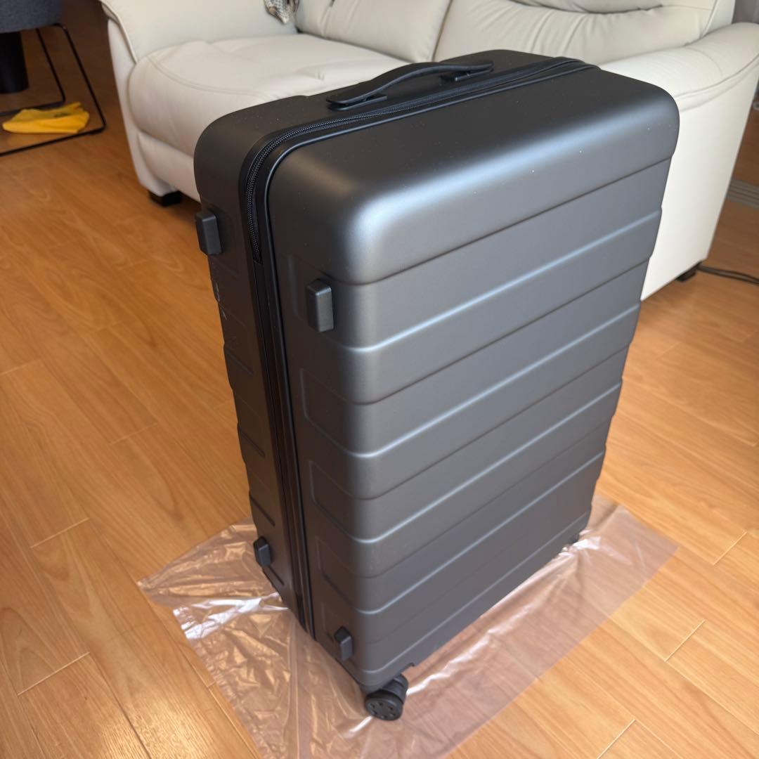 無印良品☆ストッパー機能　ハードキャリーケース　グレー　75L