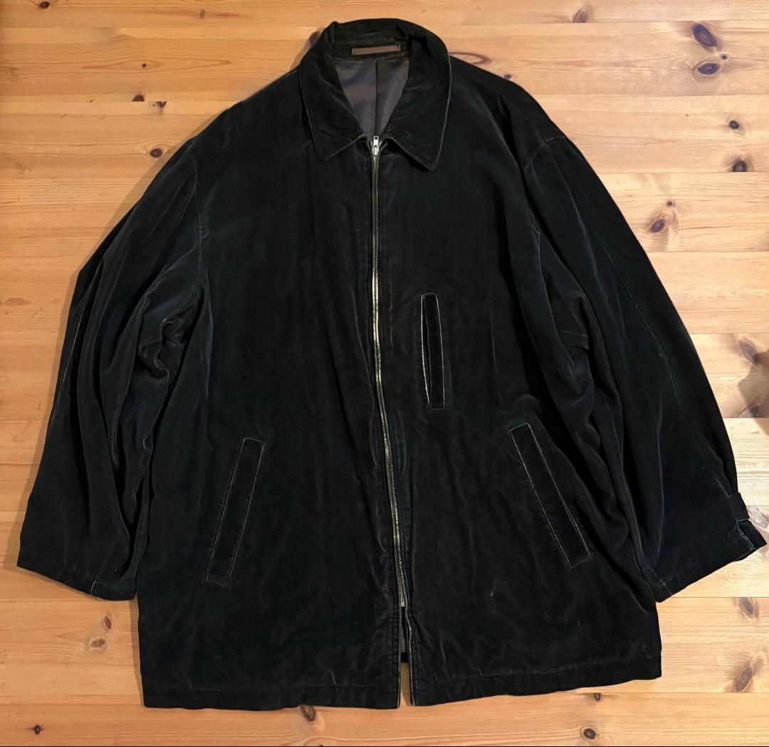 焼*鳥様 コムデギャルソン　黒 ジップアップジャケットコート 90s