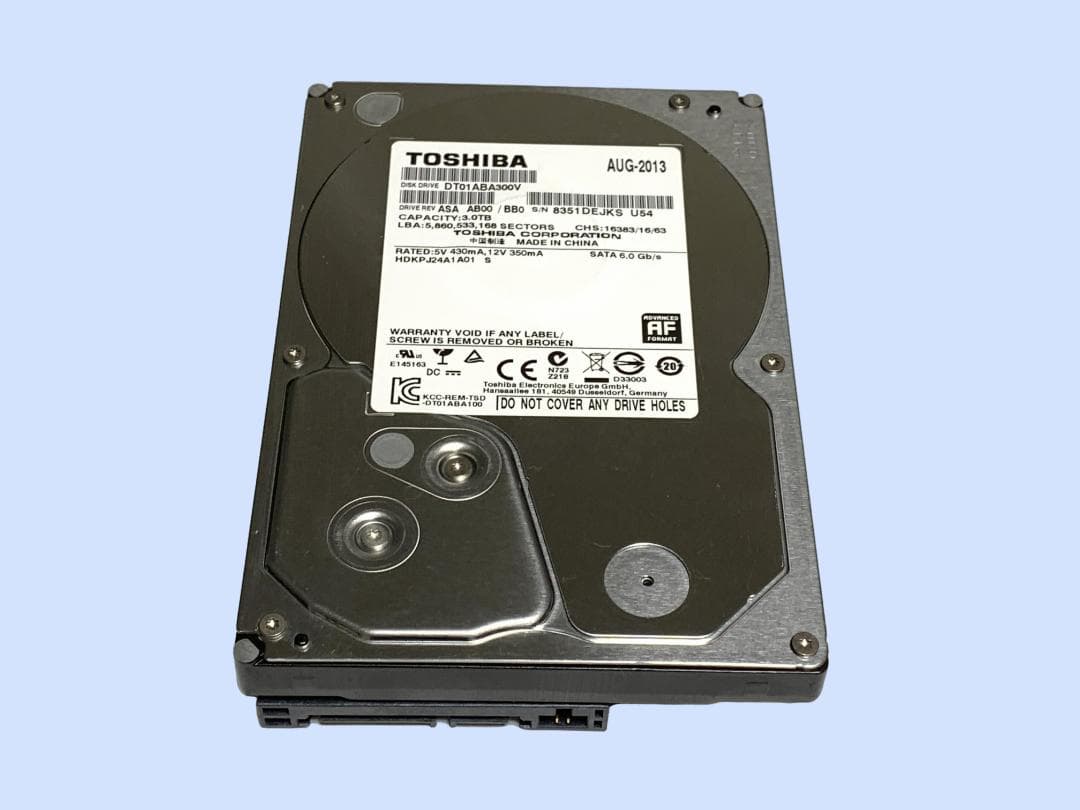 M9480 TOSHIBA DT01ABA300V AVコマンド対応 3TB