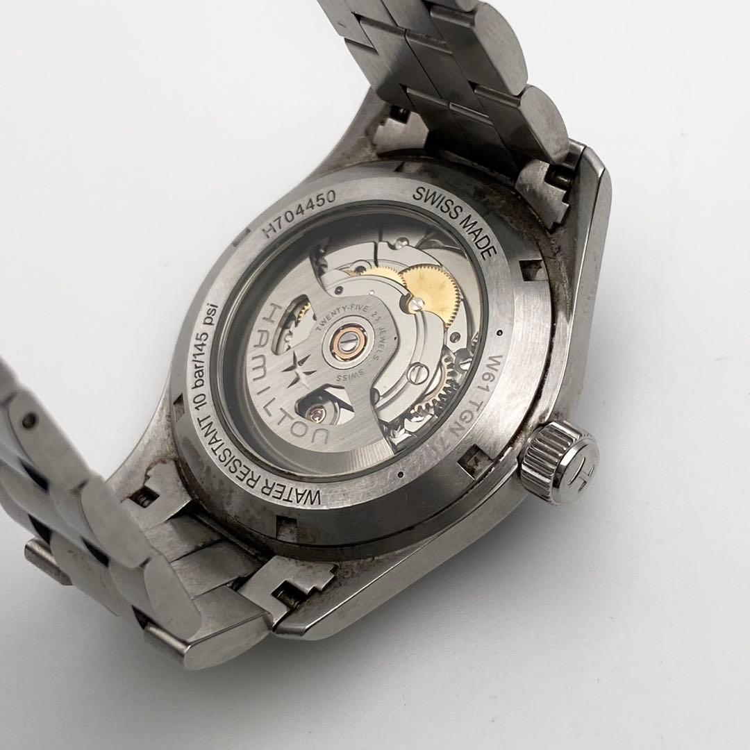 【稼働】Hamilton カーキフィールド 自動巻き 腕時計 デイト メンズ