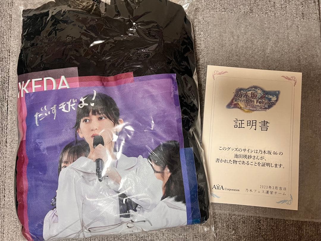 乃木坂46 池田瑛紗 直筆サイン入り パーカー