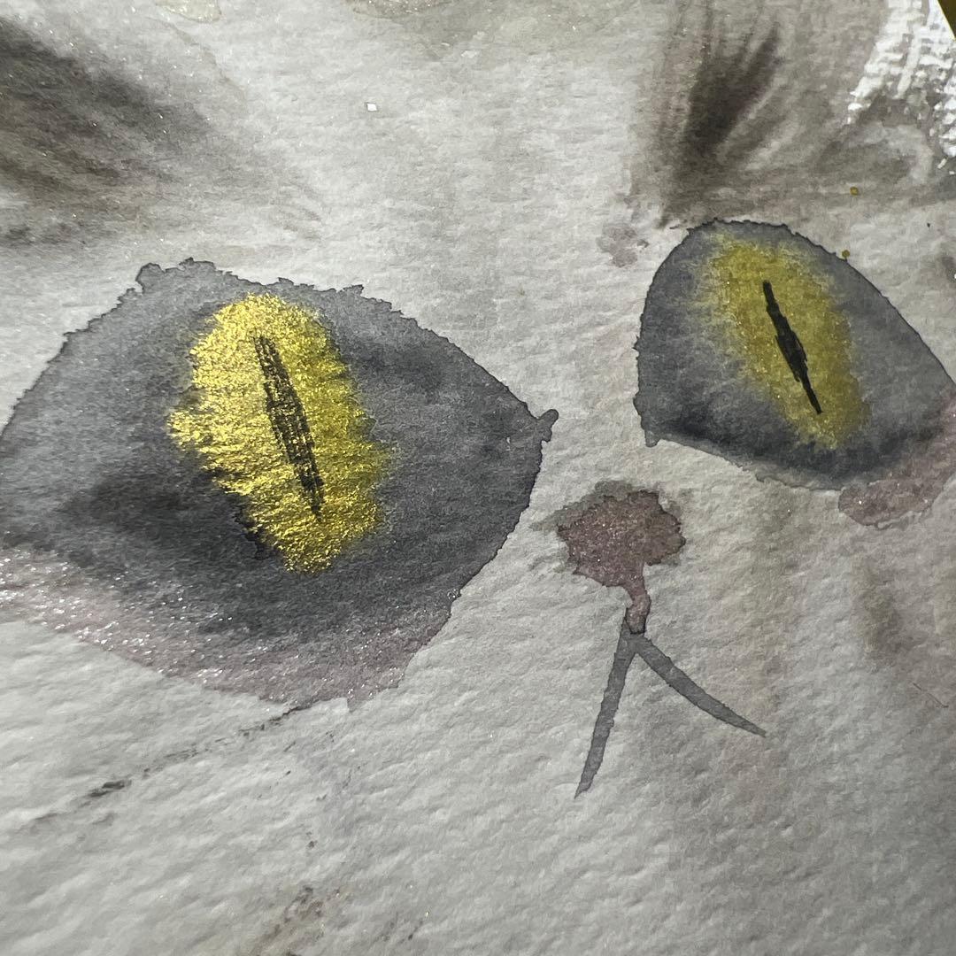 『金眼の猫』水彩画の原画