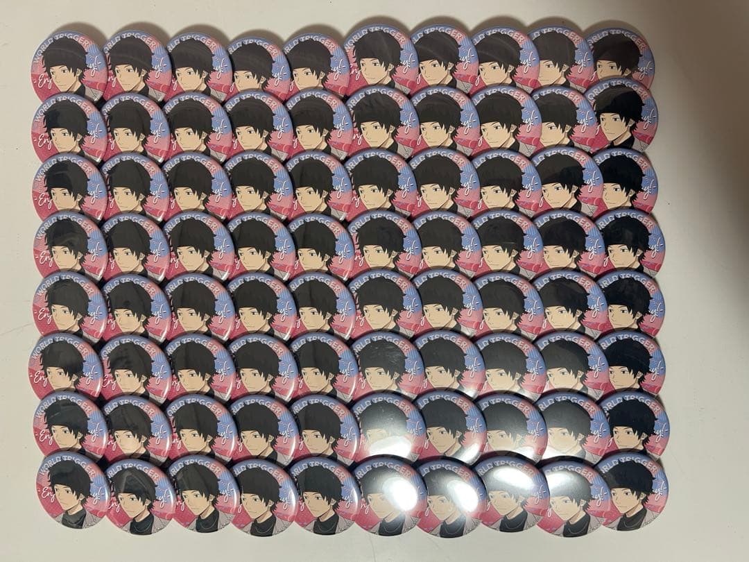 ワールドトリガー　隠岐孝二　enjoyholiday 缶バッジ　80個