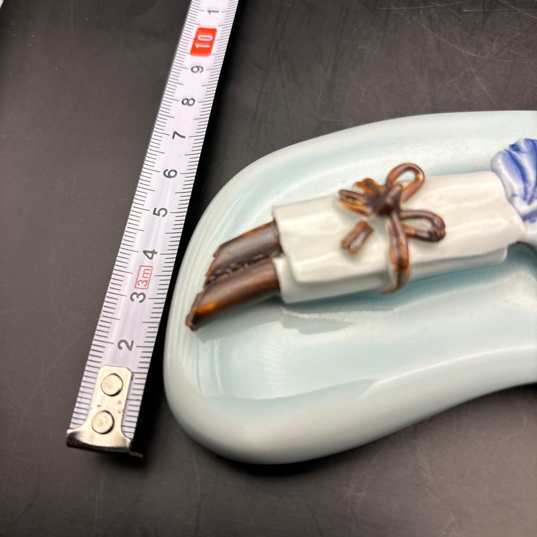 平戸洸祥団右ヱ門窯　平戸焼　菊花　平戸菊花飾　文鎮？　置物　ペーパーウェイト