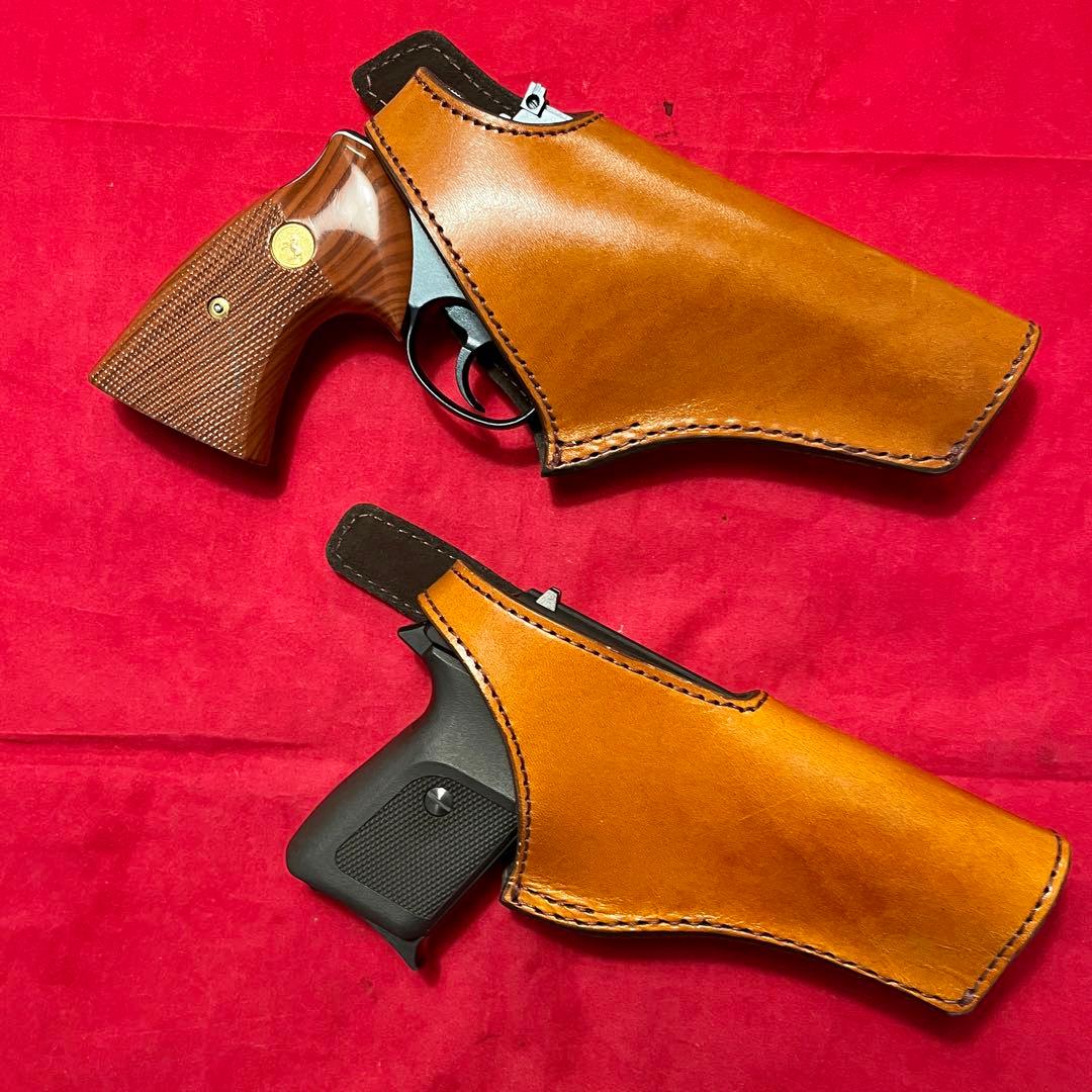 期間限定値下げ　整備済 革製ヒップホルスター オートマチック用　1個