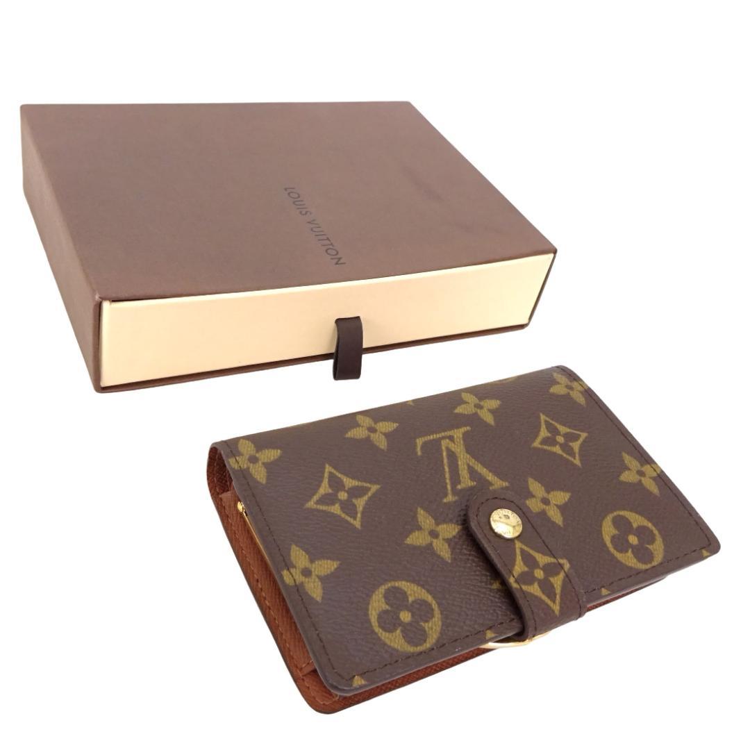 本物 美品 ■ルイヴィトン■モノグラム ポルトフォイユ・ヴィエノワ がま口財布