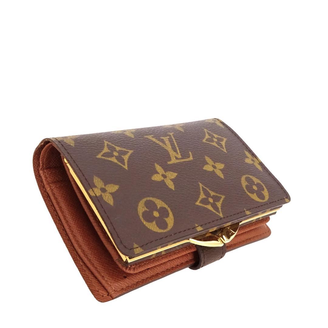 本物 美品 ■ルイヴィトン■モノグラム ポルトフォイユ・ヴィエノワ がま口財布