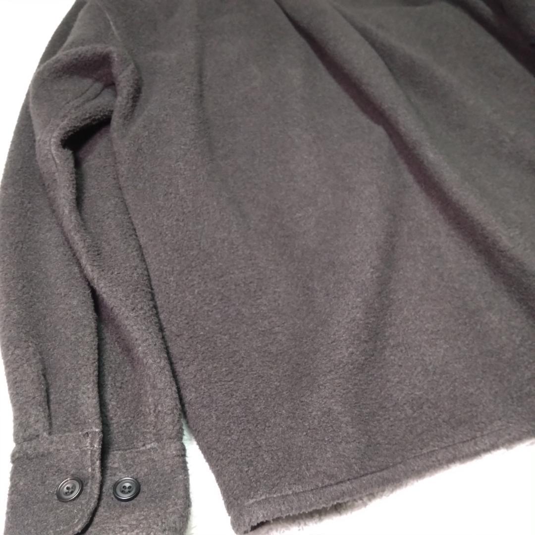 YOKEヨーク　フリースシャツ　黒　２サイズ　ふわふわ　日本製 YK22AW