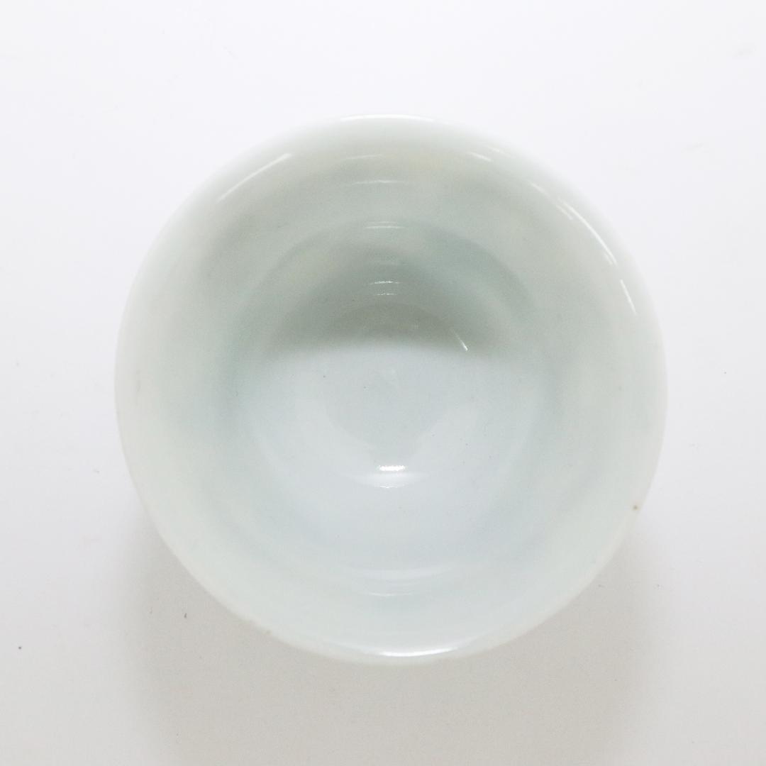 大日本永楽造 急須 湯呑み5客 セット 金彩 染付