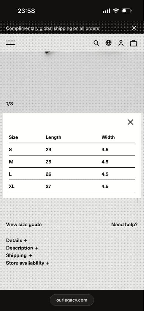 小物 Our legacy his groves 25aw