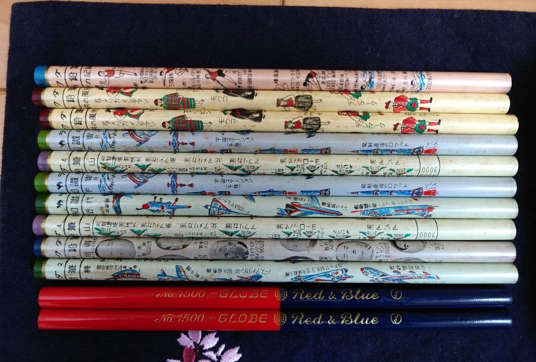 太陽鉛筆　ハイクラス　TAIYO　10本　赤青２本　昭和レトロ　激レア　入手困難