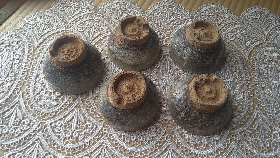 鬼萩焼の湯呑み 黒田岳 氏 作品