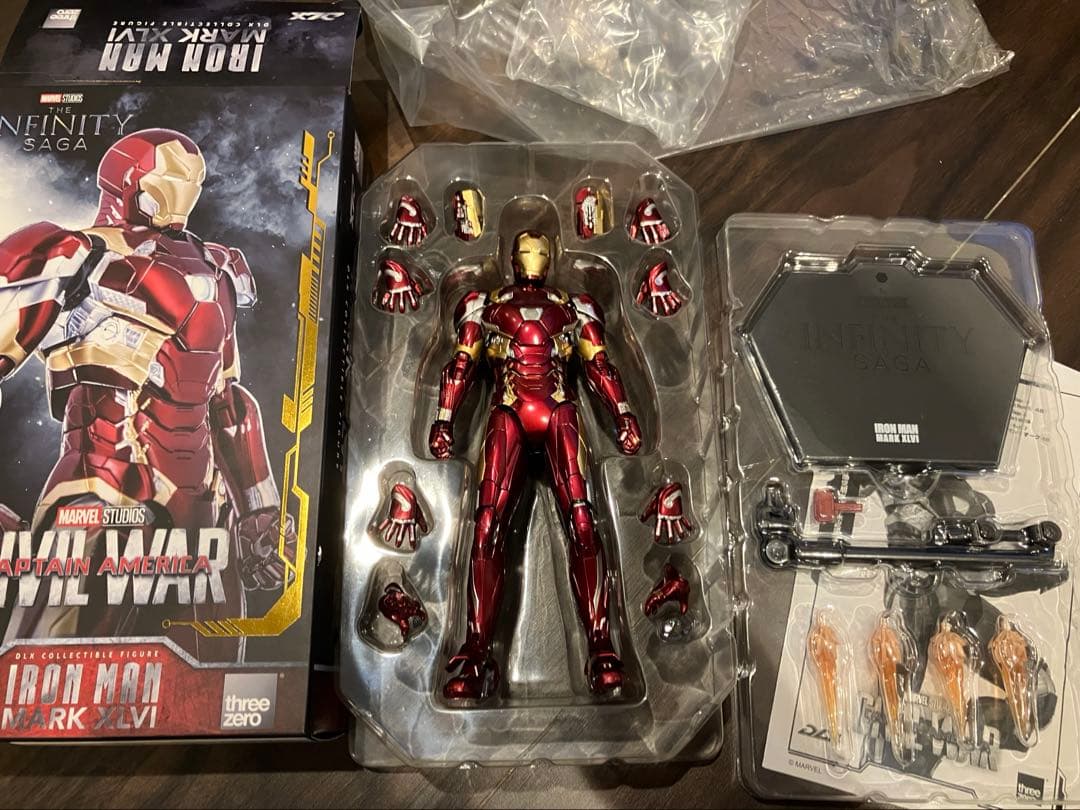 threezeroスリーゼロ アイアンマン　マーク46フィギュア　ダイキャスト製