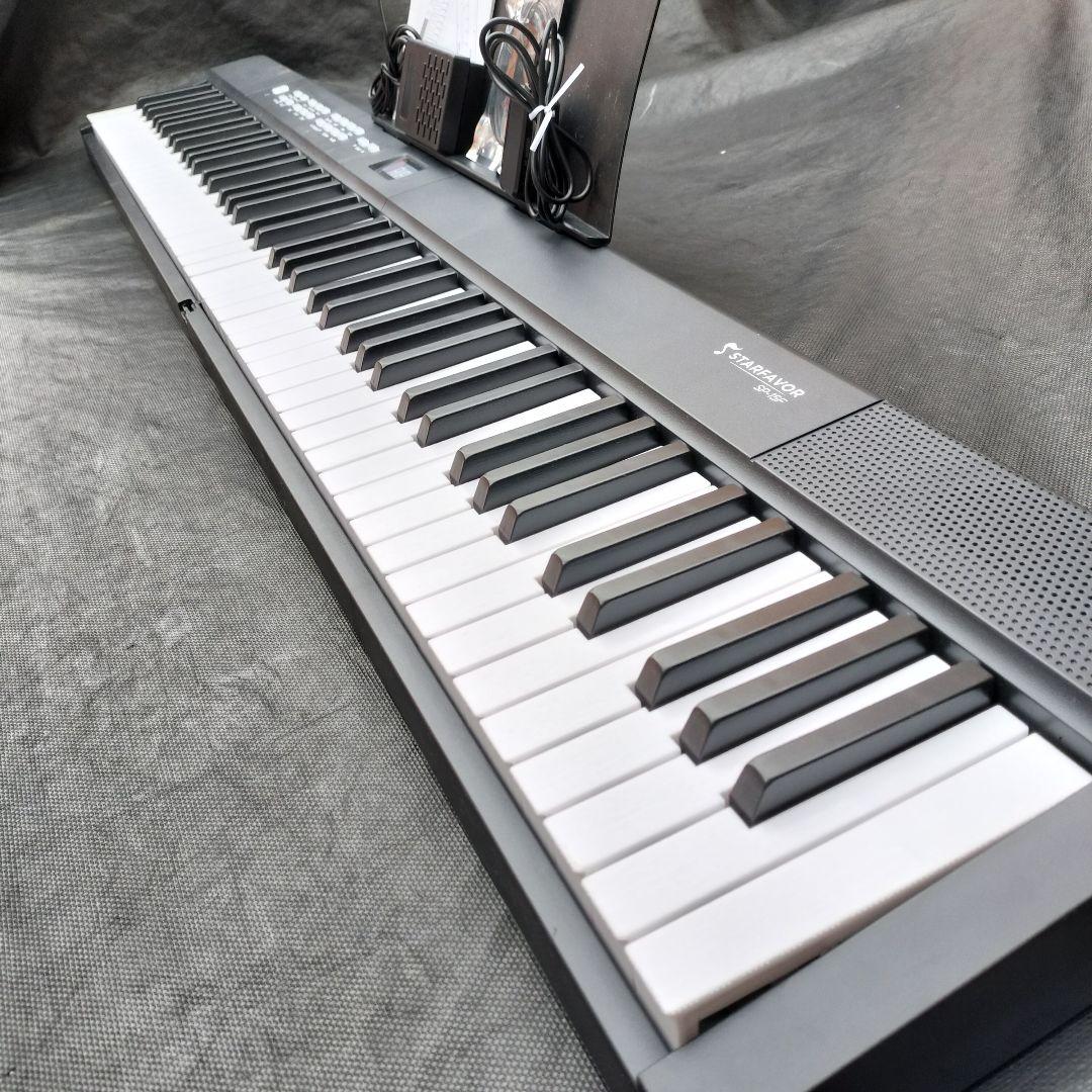 Starfavor 電子ピアノ88鍵盤 折り畳み式 充電型 198 種音色