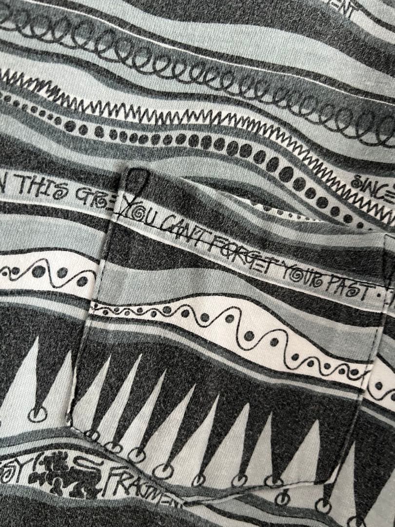 ヴィンテージ Stüssy Fragment ラスタ柄 総柄 L Tシャツ