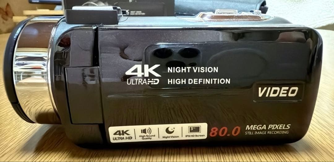 ビデオカメラ 4K録画 8000万画素 YouTubeカメラ