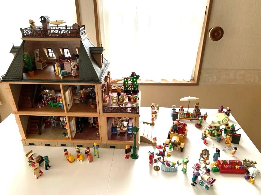 プレイモービルPlaymobil廃盤ドールハウス豪華希少セット説明書有り