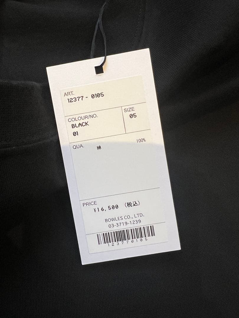 未使用 HYKE 2025SS ブラック Tシャツ 半袖 5 XXL