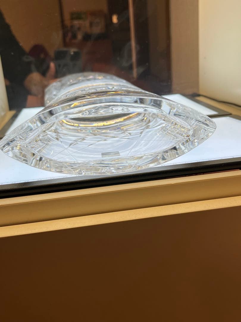 HOYA クリスタル　佐々文夫　最高級　花瓶　フラワーベース　工芸品　中古品