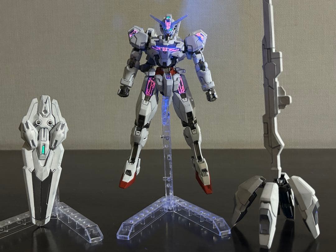 塗装済完成品 HG ガンダムキャリバーン & エアリアル改修型　姉妹ゲンカセット