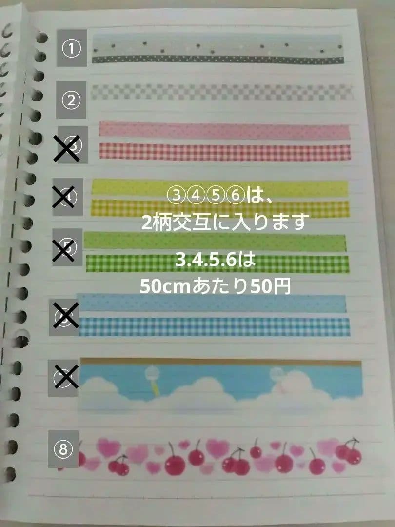 韓国作家さん　マスキングテープ　キスカット