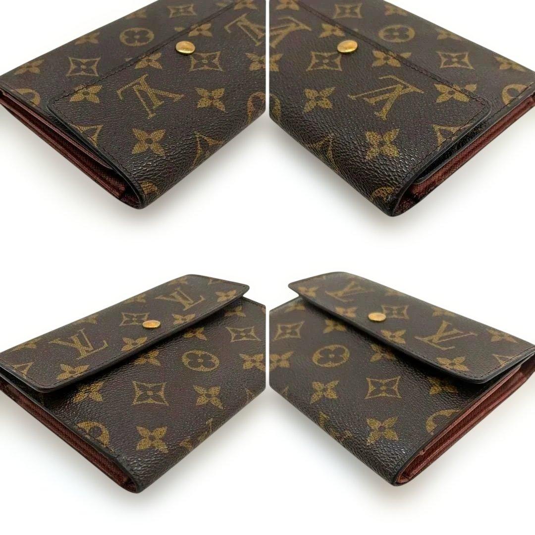 ルイヴィトン モノグラム エテュイ パピエ 三つ折り財布 D46