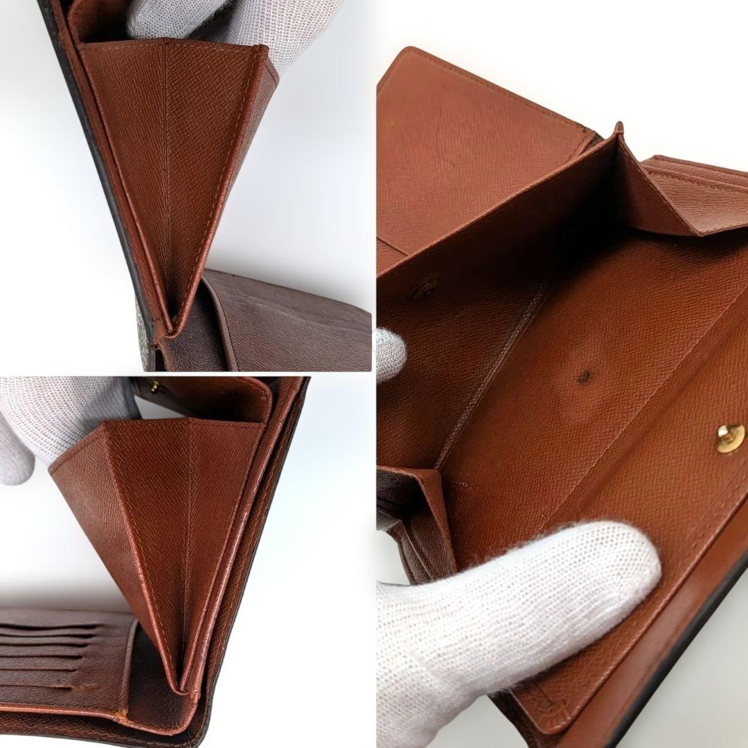 ルイヴィトン モノグラム エテュイ パピエ 三つ折り財布 D46