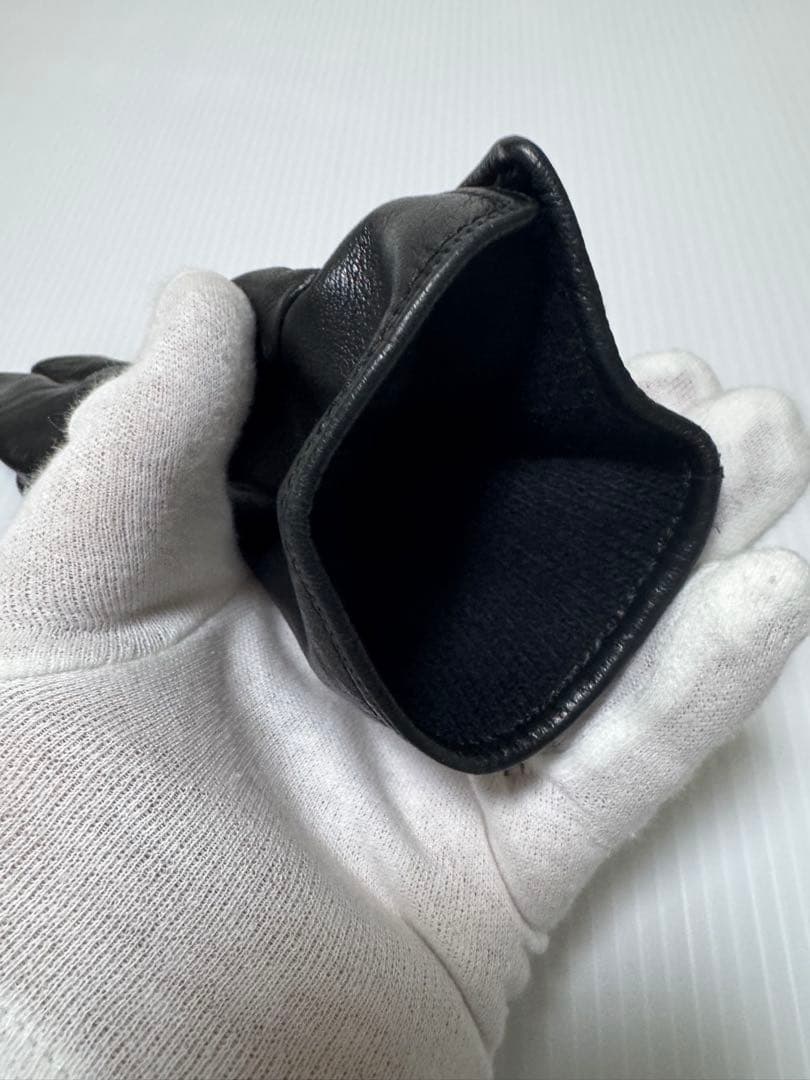 【美品】アルマーニ　ラムレザー手袋　裏地ウール付