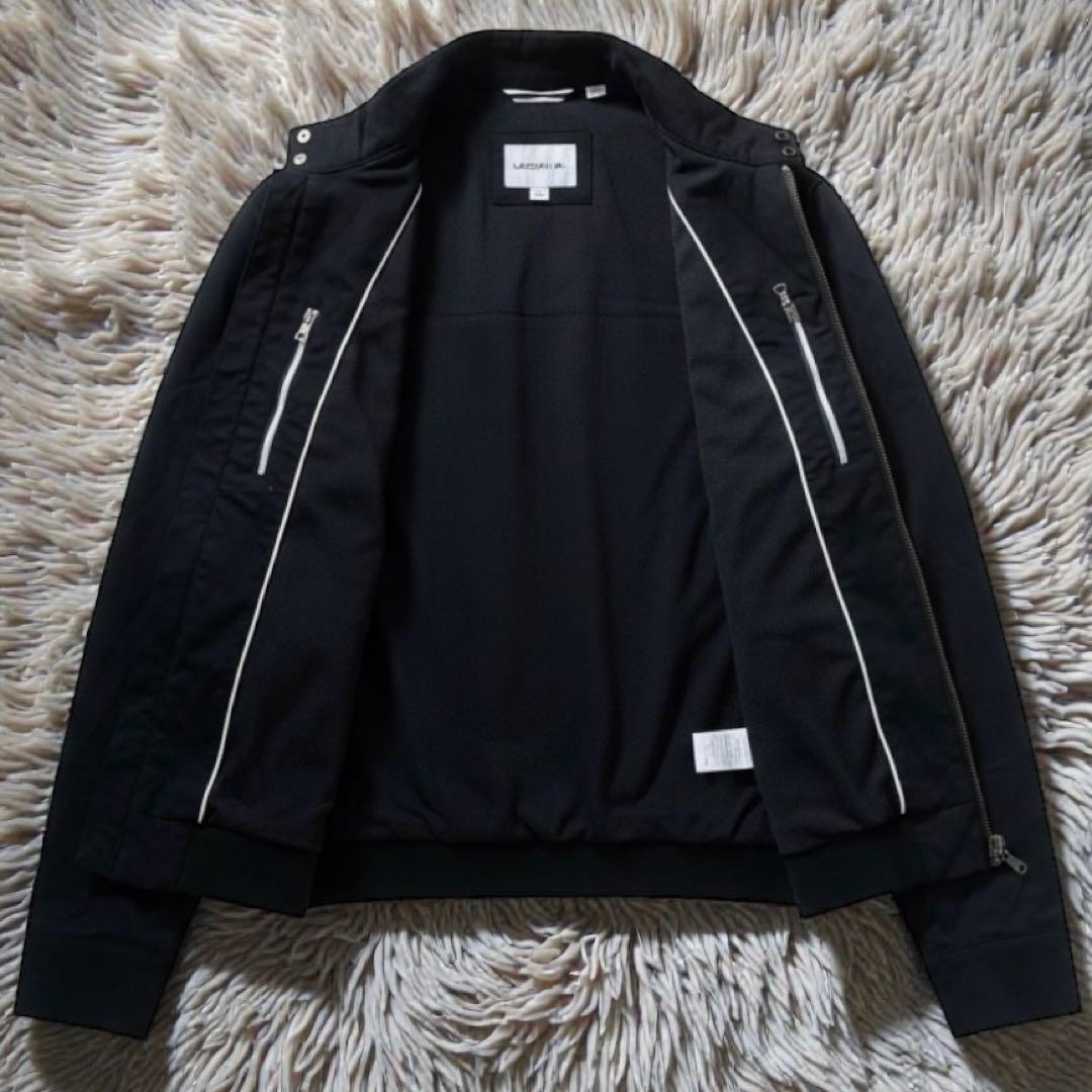 極美品★LACOSTE ラコステ コットンスウィングトップジャケット 黒 S M