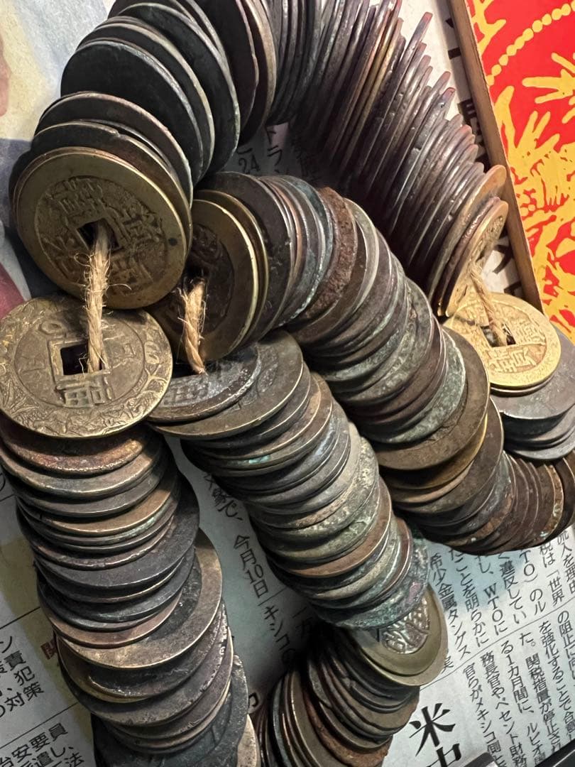 中国古銭 古銭まとめ 清朝銭　約1 キロ★ 古銭・雍正 康熙 乾隆 嘉慶 道光
