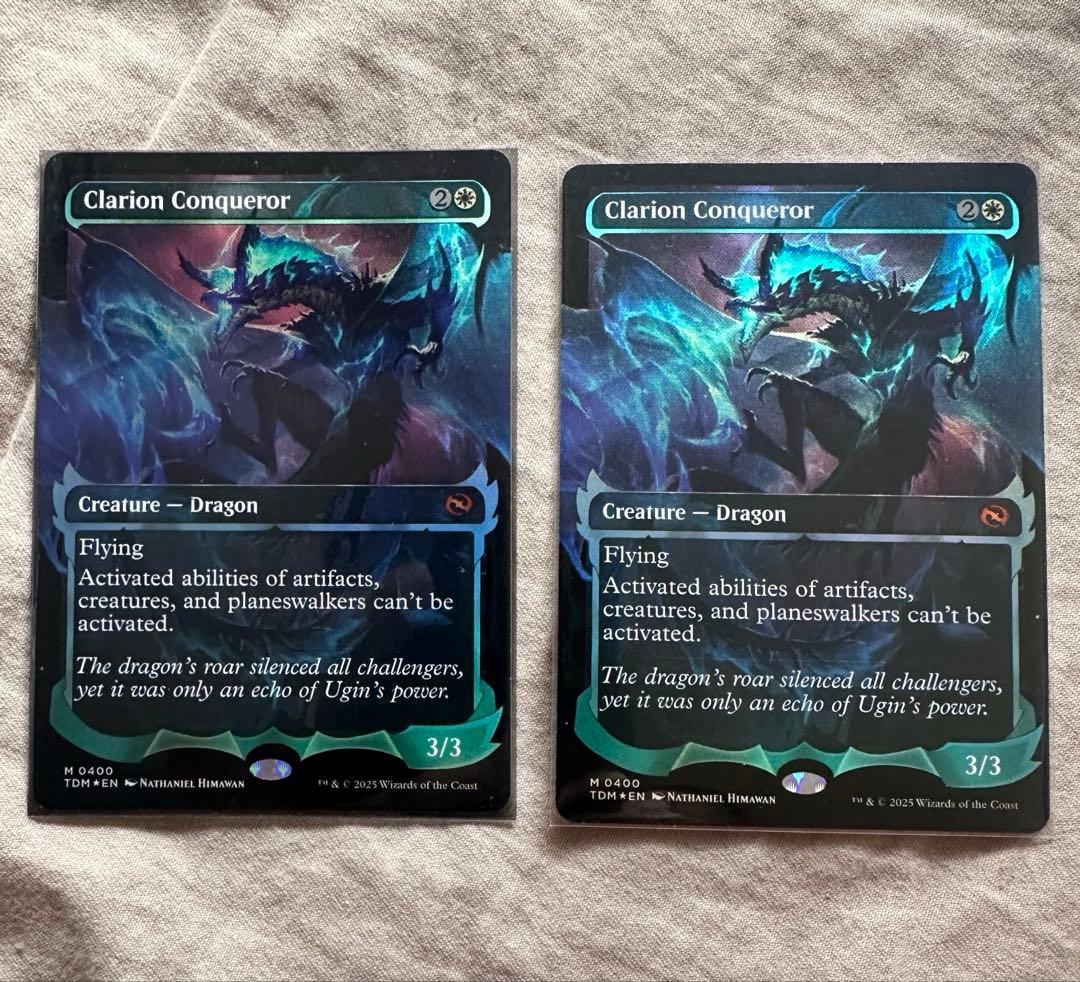 MTG ショーケース 鳴り渡る龍哮の征服者　英語Foil 2枚セット